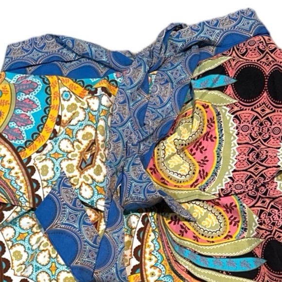 Ces Femme Border Print Tiered Midi Skirt - Picture 6 of 16